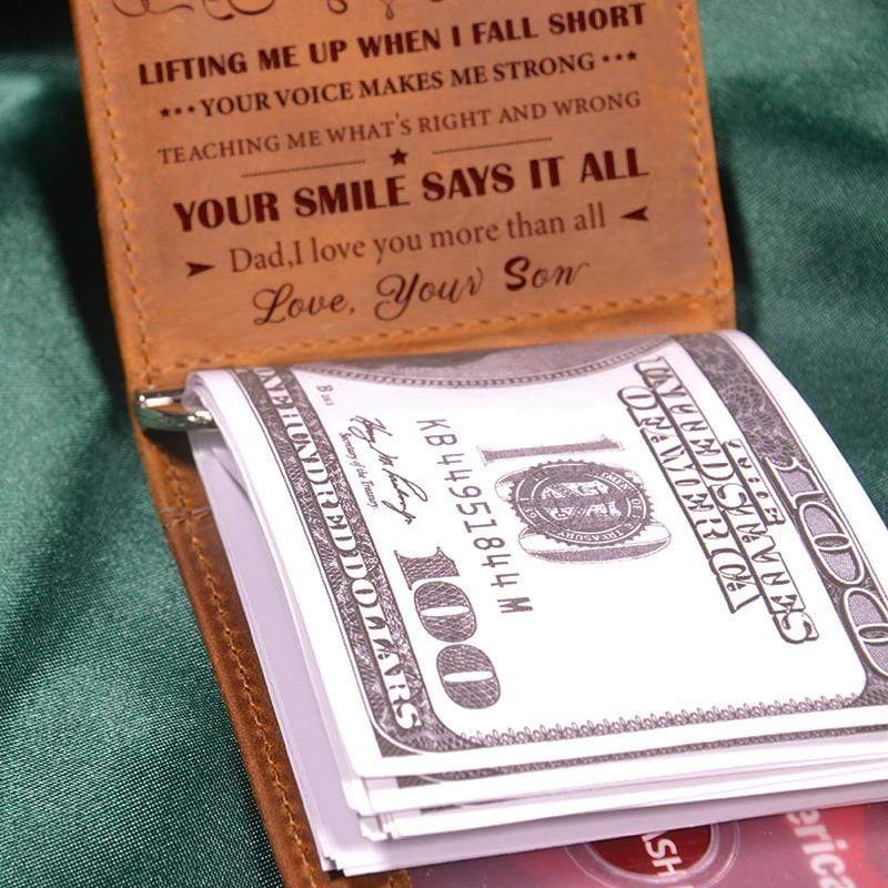 Son To Dad - Money Clip Card Wallet